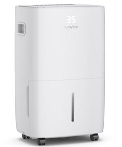 Waykar 130 Pints 6,500 Sq. Ft Dehumidifier with Drain Hose for Commercial and Industrial Large Rooms, Warehouses, Storages, Home, Basements and Bedroom with 2.04 Gal Water Tank