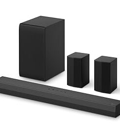 LG S40TR 4.1 ch. Home Theater Soundbar with Rear Surround Speakers and Wireless Subwoofer, Wow Interface, Dolby Audio, AI Sound Pro, 2024 Model, Amazon Exclusive