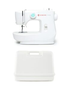 SINGER® M1500 Mechanical Sewing Machine + SINGER | Universal Hard Carrying Case for Most Free-Arm Portable Sewing Machines, Non-Slip Inner Tray, Sewing Machine Protection and Easy Storage