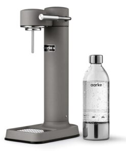 aarke Carbonator lll, Sparkling & Carbonation Water Machine, Stainless Steel with PET BPA-Free Reusable Bottle Volume 800 mL (Matte Grey)