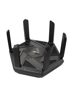 ASUS RT-AXE7800 Tri-band WiFi 6E (802.11ax) Router, 6GHz Band, ASUS Safe Browsing, Upgraded Network Security, Instant Guard, Built-in VPN Features, Parental Controls, 2.5G Port, AiMesh Support