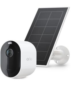Arlo Pro 5S Spotlight Security Camera 2K HDR with Solar Panel Bundle | Outdoor | Wireless with Spotlight | Dual-Band Wi-Fi | 12X Zoom, Color Night Vision | Battery gets Charged with Solar Panel, White