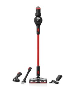 Dirt Devil Self-Standing Cordless Stick Vacuum Cleaner with Included Tools, for Carpet and Hard Floors, Lightweight Design, Powerful Suction, LED Headlights, BD57000V, Black