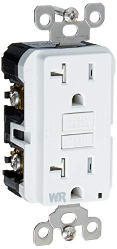 Leviton GFWT2-W 20 Amp Self-Test SmartlockPro Slim GFCI Weather-Resistant and Tamper-Resistant Receptacle with LED Indicator, 10-Pack, White