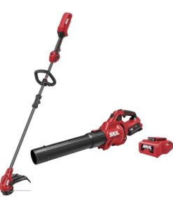 SKIL Brushless 40V 14" String Trimmer and 460CFM Blower Combo Kit Including 2.0Ah Battery and 60W Charger-CB1400C-11