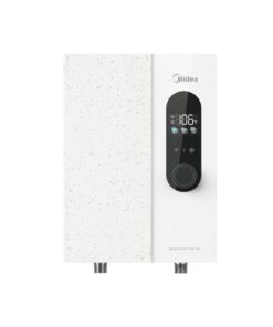 Midea 18KW Electric Tankless Water Heater, Touch Control, Wi-Fi Control, LED Display, Child Mode, 240 Volts with Automatic Power Modulation, On-demand Hot Water, White