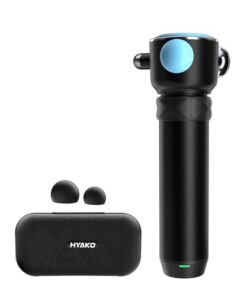 HYAKO Pro R1 Therapy Massager - Handheld Deep Tissue Vibration Massager for Full Body Pain Relief & Fascial limitation & Treats Sensitive Areas | Pressure Point Massage Tool (Upgraded)-Blue