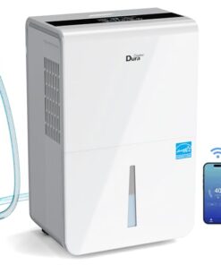 Dehumidifier for Basement,Energy Star Certified for 4500 Sq.Ft Large Room, MAX to 70 Pints/day, included 16.4 Feet Drain Hose and Pump,White