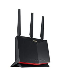 ASUS RT-AX86U Pro (AX5700) Dual Band WiFi 6 Extendable Gaming Router, 2.5G Port, Gaming Port, Mobile Game Mode, Port Forwarding, Subscription-free Network Security, VPN, AiMesh Compatible