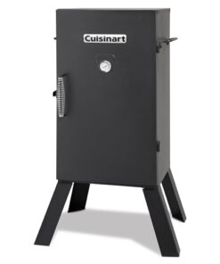 Cuisinart 30" Electric Smoker, 3 Adjustable Racks, Large Capacity BBQ, Water and Wood Trays for Smoked Meat, Brisket, Salmon & Jerky, Adjustable Temperature Control