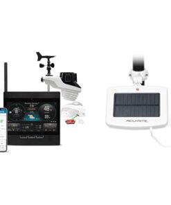AcuRite Atlas Professional Home Weather Station with WiFi Display and Solar Power Pack for Lightning Detection, Temperature, Humidity, Rain Gauge, and Wind