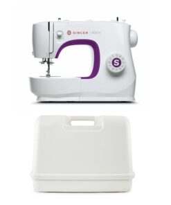 SINGER M3500 Sewing Machine With Accessory Kit & Foot Pedal - 110 Stitch Applications - Simple & Great for Beginners + SINGER Universal Hard Carrying Case for Most Free-Arm Portable Sewing Machines
