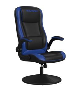 RESPAWN 800 Gaming Chair Floor, Swivel Rocker Gaming Chair, High Back Ergonomic Floor Gaming Chair for Kids and Adults, Gaming Recliner, Floor Rocker Chair with Armrests - Blue