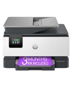 HP OfficeJet Pro 9125e All-in-One Printer, Color, Printer-for-Small Medium Business, Print, Copy, scan, fax,Touchscreen; Smart Advance Scan, 3 months of Instant Ink included