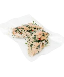 Restaurantware Fresh Hero 12 x 8 Inch Vacuum Sealer Bags 1000 Food Storage Bags - 3 mil Thick Microwavable Clear Plastic Sous Vide Bags Freezable For Storing Food Or Sous Vide Cooking