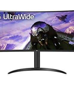LG 34BP65C-B 34” 21:9 QHD UltraWide™ Curved Monitor with 1ms MBR, HDR10, 160Hz Refresh Rate & AMD FreeSync™ Premium, Black