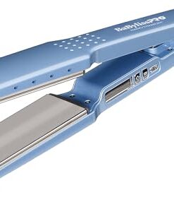 BaBylissPRO Nano Titanium Ionic Flat Iron Hair Straightener, 1 3/4" Hair Straightener Iron for Smooth, Shiny, Frizz- Free Hair and All Hair Types