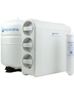 Aquasana SmartFlow™ Reverse Osmosis Water Filter System - High-Efficiency Under Sink RO Removes up to 99.99% of 90 Contaminants, Including Fluoride, Arsenic, Chlorine, and Lead - No Faucet