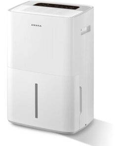 Amana 50-Pint Portable Dehumidifier with Pump for Basement, Garage, Living Room, Attic, 115V, with Auto-Shutoff and Timer, Energy Star, White
