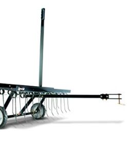 Agri-Fab 45-0295 48in Tow Behind Lawn Dethatcher,24 Durable Spring Steel Tines Lawn dethatcher, Designed to pull behind Lawn and Garden Tractors, Black