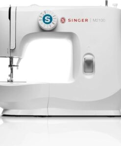 SINGER M2100 Lightweight & Compact Sewing Machine With 63 Stitch Applications, LED Light & Easy 4-step Buttonhole | Ideal for Mending and Sewing