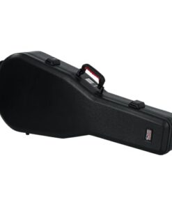 Gator Cases Molded Flight Case For Acoustic Dreadnought Guitars With TSA Approved Locking Latches; (GTSA-GTRDREAD)