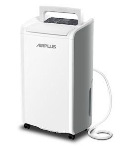 AIRPLUS 4,500 Sq.Ft 70 Pint Dehumidifier for Basements and Home-with Drain Hose,Efficient,Energy-with Dual Protection and 4 Smart Modes,24H Timer,Defrost,for Large room