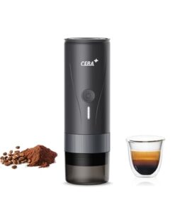 CERA+ Portable Espresso Maker Pro Version Self-Heating Professional-Level Mini Coffee Machine Compatiable with Ultra-Fine Grind For Travel,Camping,Hiking
