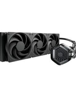 Cooler Master 360 Atmos Stealth High Performance Close-Loop AIO Liquid Cooler, R9|i9 Dual Chamber Pump, Customize Cover, Mobius 120 PWM, AMD Ryzen AM5|4, Intel LGA 1851|1700 Platform