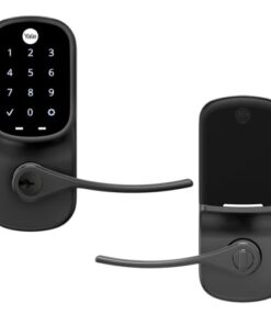 Yale Assure Lever - Keypad Lever Lock (for Doors with no deadbolt) - Keyless Entry with pin Code Unlocking and one-Touch or Auto-Locking - Black Suede