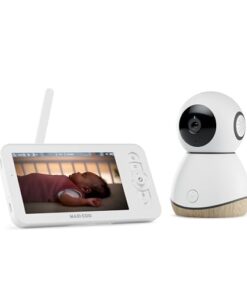 Maxi-Cosi See Pro 360 Baby Monitor with CryAssist™ AI Cry Translation, 2K HD camera with PTZ, Secure Non Wi-Fi 5 inch parent unit, 10 hour battery, Soothing Lullabies, 2-way audio