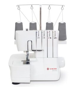 SINGER S14-78 Serger with Accessory Kit | Overlock Machine with 2-3-4 Stitch Capability, 1200 Stitches/Minute, Differential Feed, LED Light & Free Arm, White