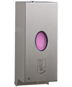 Bobrick B-2012 Automatic Wall-Mounted Liquid Soap Dispenser, Stainless Steel, 30 Fl Oz Capacity