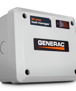 Generac 7000 50 Amp Load Manager - Efficient Load Prioritization and Wire-Free Technology for Reliable Power Management - Lock-Feature and LED Status Display for Convenient Operation - Gray