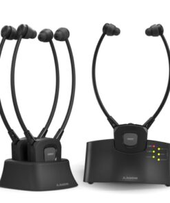 Avantree HT3831 - Wireless Headphones for TV Watching with 3 EQ Modes & L/R Volume Adjustment, Ambient Sound, Ideal Multiple Listening Earbuds Devices for Seniors, Hard of Hearing & Nursing Home