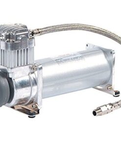 VIAIR 450C - Industrial Air Compressor for ‎Drilling, Air Brushing, Spraying, Nailing | 12V Continuous Duty Cycle Compressor for OEM Applications | 150 PSI, up to 5 Gallon Tank (Silver)