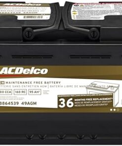 ACDelco Gold 49AGM 36 Month Warranty AGM BCI Group 49 Battery