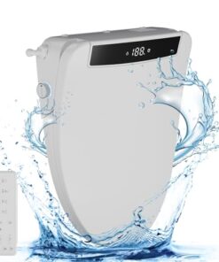 HAWKROWN Bidet Toilet Seat, Heated Toilet Seat Elongated, Electric Bidet with Warm Water and Dryer, 3 Cleaning Mode, Self-Clean Stainless Steel Nozzle, LED Display, Night Light, Slow Close Lid