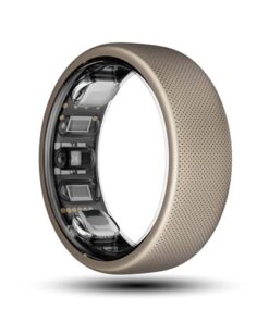 Amazfit Helio Smart Ring Health Tracker, Fitness Tracker Ring, No Subscription, Monitors Sleep, Heart Rate & Stress, Titanium Alloy, Fast 1.4-Hr Charging, Swim/Shower Water-Resistant (Size 12)