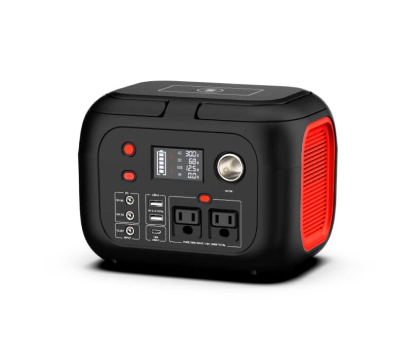 Portable Power Station 300W 228Wh Lithium Battery Small Portable Generator for Home Use Camping Travel Emergency Hunting Outdoor, Large Power Bank with AC Outlet for Laptop - Image 7