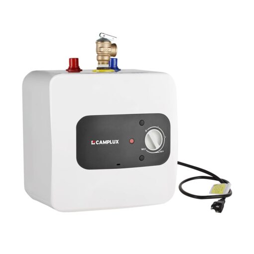 CAMPLUX Pro ME25B Mini Tank Electric Water Heater On-demand Water Heater 2.5 Gallons with Cord Plug 1.44kW at 120 Volts
