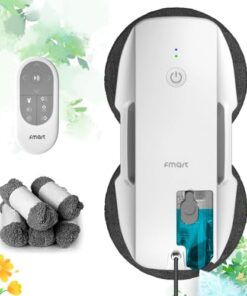 FMART T9Pro Window Cleaning Robot, Ultrasonic Atomization Intelligent Water Spray, 3800PA Suction Power, AI Intelligent Path Planning, Edge Detection Technology, Remote Control Robot Window Cleaner