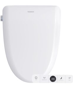 Bidet Toilet Seat Elongated, Smart Heated Toilet Seat, Instant Warm Water & Dryer, Feminine & Rear Wash, Self-Clean Nozzle, Slow Close Lid, Child/ECO/Silent Mode