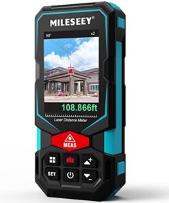 Laser Measure, MiLESEEY 330Ft Laser Distance Meter, Rechargeable Multifunctional Laser Measurement Tool with Pointfinder Camera,P2P Technology, Perfect for Outdoor Long-Range Measuring (App Version)