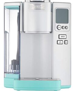 Cuisinart Coffee Maker, Single Serve 72-Ounce Reservoir Coffee Machine, Programmable Brewing & Hot Water Dispenser, Stainless Steel SS-10TBP1, Robins Egg Blue