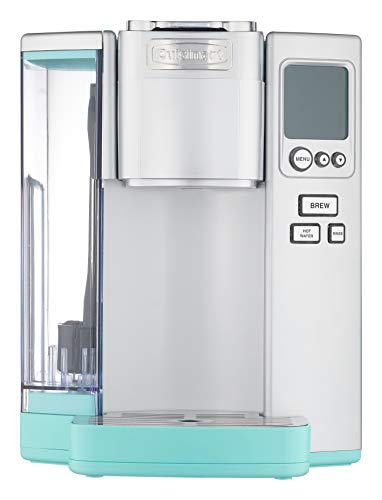 Cuisinart Coffee Maker, Single Serve 72-Ounce Reservoir Coffee Machine, Programmable Brewing & Hot Water Dispenser, Stainless Steel SS-10TBP1, Robins Egg Blue