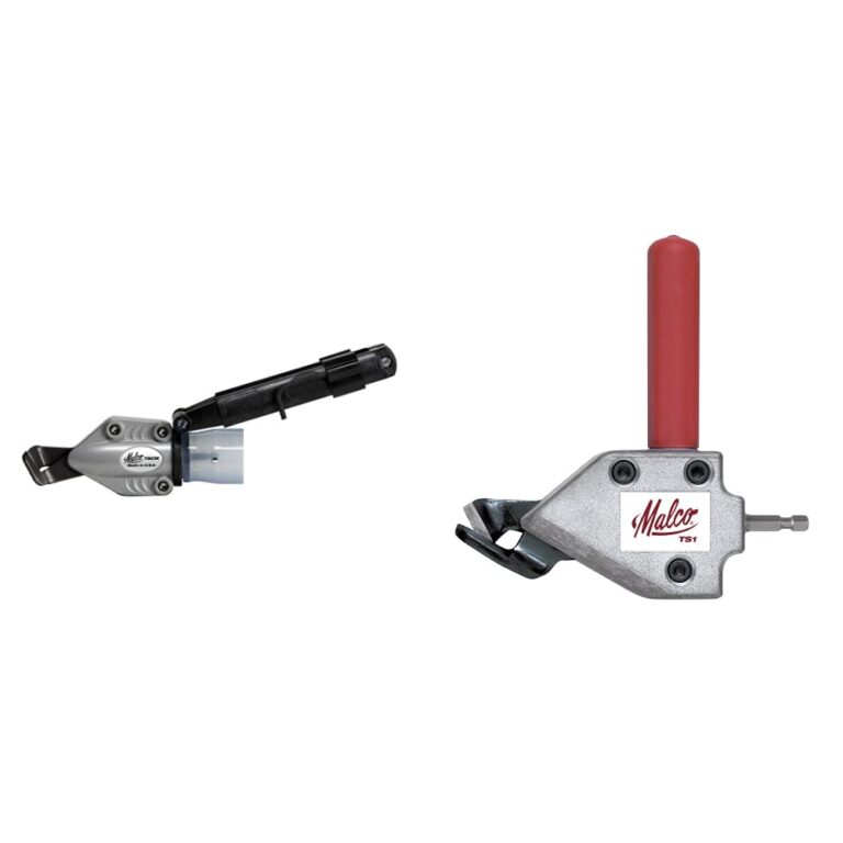 Malco TSCM Corrugated Metal Turbo Shear and Malco TS1 Turbo Shear 20 Gauge Capacity Sheet Metal Cutting Attachment Bundle