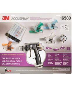 3M 16580 Accuspray Paint Spray Gun System with Original PPS, Standard, 22 Ounces, 4 Nozzles