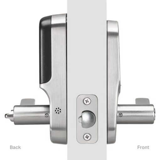Yale | LiftMaster Smart Touchscreen Deadbolt with Keypad Lever (Satin Nickel) & myQ Chamberlain Smart Garage Door Hub, Bundle - Image 6
