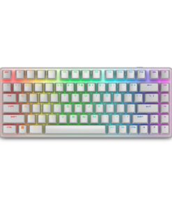 Alienware Pro Wireless Gaming Keyboard - Bluetooth 5.1/2.4 GHz Radio Frequency Connectivity, Linear Mechanical, Hot-swappable switches, Tri Mode connectivity, Adjustable Height - Lunar Light